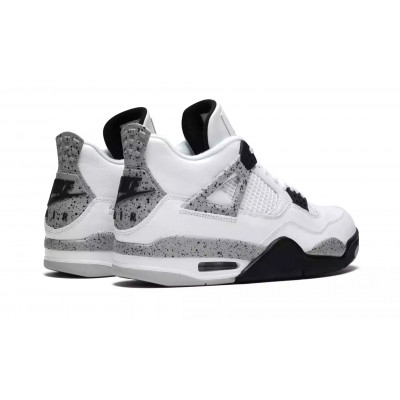 Кроссовки Nike Air Jordan 4 "White Cement" с мехом Кроссовки Nike Air Jordan 4 "White Cement" с мехом