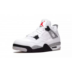 Кроссовки Nike Air Jordan 4 "White Cement" с мехом