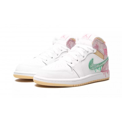 Кроссовки Nike Air Jordan 1 Mid SE "Ice Cream" Кроссовки Nike Air Jordan 1 Mid SE "Ice Cream"