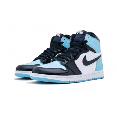 Кроссовки Nike Air Jordan 1 High "UNC Patent Leather" Кроссовки Nike Air Jordan 1 High "UNC Patent Leather"