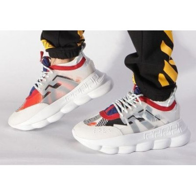 Кроссовки Versace Chain Reaction 2 Chainz Multicolor/White Кроссовки Versace Chain Reaction 2 Chainz Multicolor/White