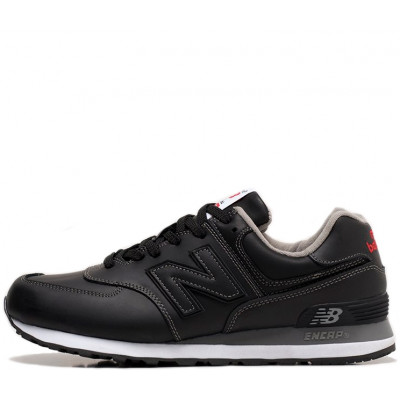 Кроссовки New Balance 574 Leather Black Кроссовки New Balance 574 Leather Black