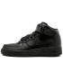 Кроссовки Nike Air Force 1 Mid High All Black с мехом Кроссовки Nike Air Force 1 Mid High All Black с мехом