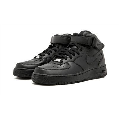 Кроссовки Nike Air Force 1 Mid High All Black Кроссовки Nike Air Force 1 Mid High All Black