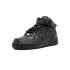 Кроссовки Nike Air Force 1 Mid High All Black с мехом Кроссовки Nike Air Force 1 Mid High All Black с мехом