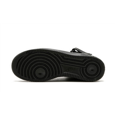 Кроссовки Nike Air Force 1 Mid High All Black с мехом Кроссовки Nike Air Force 1 Mid High All Black с мехом