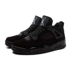 Кроссовки Nike Air Jordan 4 Retro “Black Cat” с мехом