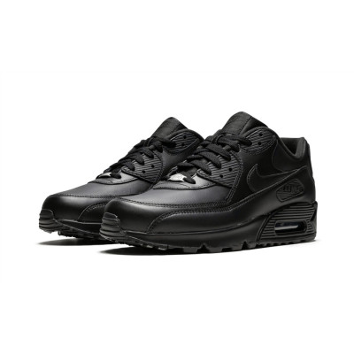 Кроссовки Nike Air Max 90 Leather Black с мехом Кроссовки Nike Air Max 90 Leather Black с мехом