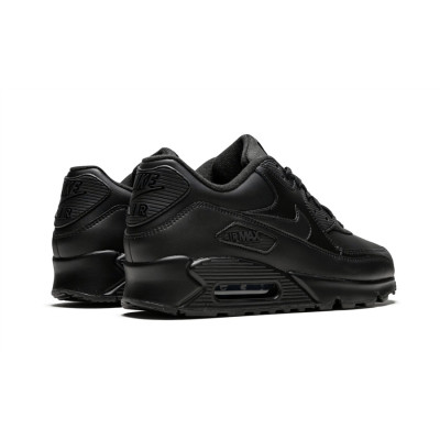 Кроссовки Nike Air Max 90 Leather Black с мехом Кроссовки Nike Air Max 90 Leather Black с мехом