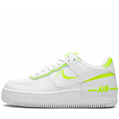 Кроссовки Nike Air Force 1 Shadow White Lemon Venom Volt Кроссовки Nike Air Force 1 Shadow White Lemon Venom Volt