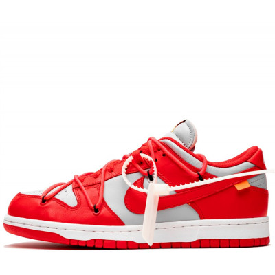 Кроссовки Nike SB Dunk Low "Off-White - University Red" Кроссовки Nike SB Dunk Low "Off-White - University Red"