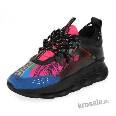 Кроссовки Versace Chain Reaction 2 Chainz Black/Multicolor Кроссовки Versace Chain Reaction 2 Chainz Black/Multicolor
