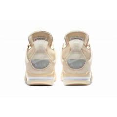 Кроссовки Nike Air Jordan 4 Retro Off-White "Sail" с мехом