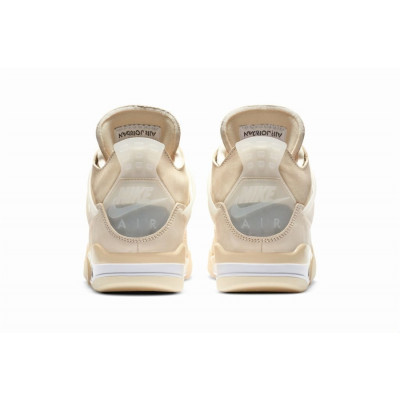 Кроссовки Nike Air Jordan 4 Retro Off-White "Sail" с мехом Кроссовки Nike Air Jordan 4 Retro Off-White "Sail" с мехом