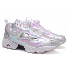 Кроссовки Reebok X Atmos InstaPump Fury Silver Metallic/White