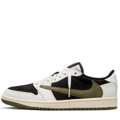 Кроссовки Nike x Travis Scott Air Jordan 1 Low "Olive"