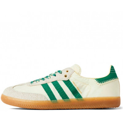 Кеды Wales Bonner x Adidas Samba Cream White Bold Green Кеды Wales Bonner x Adidas Samba Cream White Bold Green