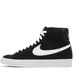 Кроссовки Nike Blazer 77 Mid Black/White с мехом