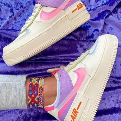 Кроссовки Nike Air Force 1 Shadow Double Swoosh Sail Pink Purple Кроссовки Nike Air Force 1 Shadow Double Swoosh Sail Pink Purple