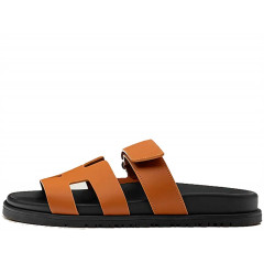 Сандалии Hermes Chypre Black/Brown