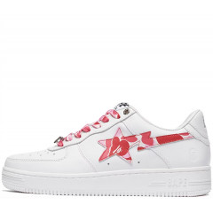 Кроссовки Bape Sta White/Pink