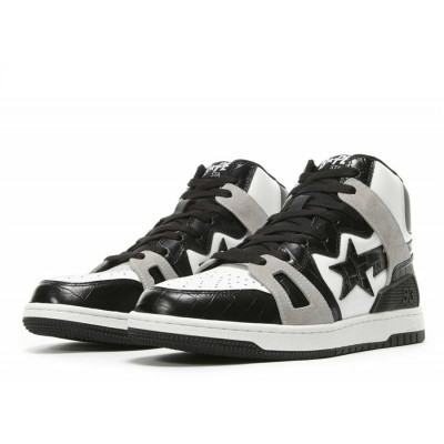 Кроссовки Bape Sta High Black/White Кроссовки Bape Sta High Black/White