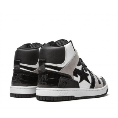 Кроссовки Bape Sta High Black/White Кроссовки Bape Sta High Black/White