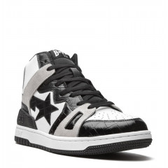 Кроссовки Bape Sta High Black/White