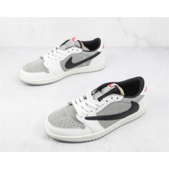 Кроссовки Nike x Travis Scott x Fragment Air Jordan 1 Low Grey