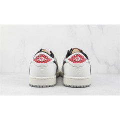 Кроссовки Nike x Travis Scott x Fragment Air Jordan 1 Low Grey