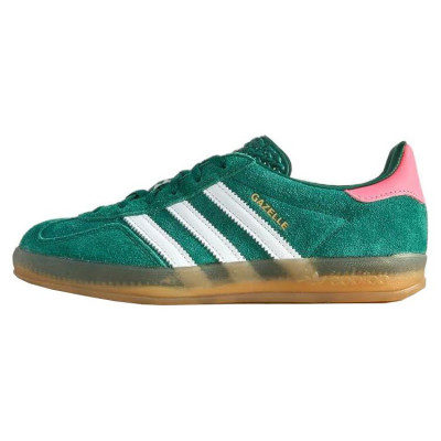 Кроссовки Adidas Gazelle Indoor Collegiate Green Lucid Pink IG5929 Кроссовки Adidas Gazelle Indoor Collegiate Green Lucid Pink IG5929