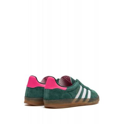 Кроссовки Adidas Gazelle Indoor Collegiate Green Lucid Pink IG5929 Кроссовки Adidas Gazelle Indoor Collegiate Green Lucid Pink IG5929