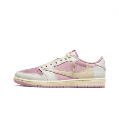 Кроссовки Travis Scott x Air Jordan 1 Low Sail/Shy Pink DM7866-106 Кроссовки Travis Scott x Air Jordan 1 Low Sail/Shy Pink DM7866-106