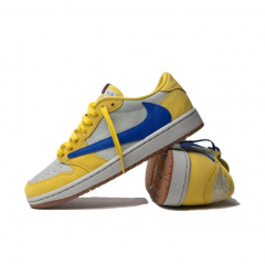 Кроссовки Nike x Travis Scott x Air Jordan 1 Low OG Canary