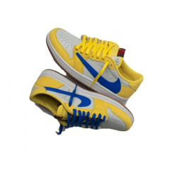 Кроссовки Nike x Travis Scott x Air Jordan 1 Low OG Canary