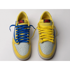 Кроссовки Nike x Travis Scott x Air Jordan 1 Low OG Canary