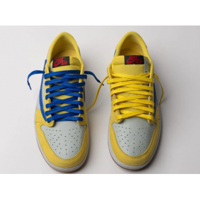 Кроссовки Nike x Travis Scott x Air Jordan 1 Low OG Canary DZ4137-700 Кроссовки Nike x Travis Scott x Air Jordan 1 Low OG Canary DZ4137-700