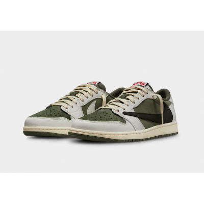 Кроссовки Travis Scott x Air Jordan 1 Low OG Medium Olive DM7866-200 Кроссовки Travis Scott x Air Jordan 1 Low OG Medium Olive DM7866-200