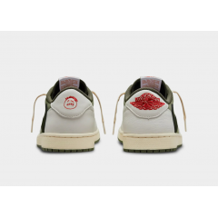 Кроссовки Travis Scott x Air Jordan 1 Low OG Medium Olive