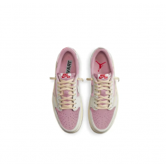 Кроссовки Travis Scott x Air Jordan 1 Low Sail Shy Pink