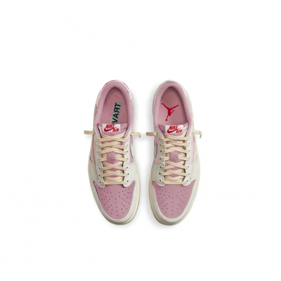 Кроссовки Travis Scott x Air Jordan 1 Low Sail/Shy Pink DM7866-106 Кроссовки Travis Scott x Air Jordan 1 Low Sail/Shy Pink DM7866-106