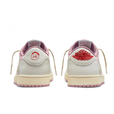 Кроссовки Travis Scott x Air Jordan 1 Low Sail/Shy Pink DM7866-106 Кроссовки Travis Scott x Air Jordan 1 Low Sail/Shy Pink DM7866-106