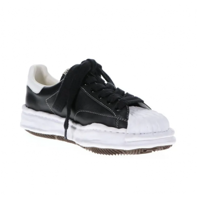 Кроссовки Maison Mihara Yasuhiro Blakey Leather Low Black кожаные Кроссовки Maison Mihara Yasuhiro Blakey Leather Low Black кожаные
